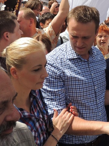 Joelia-Navalnaja-met-haar-echtgenoot-2013 (WikiCommons)